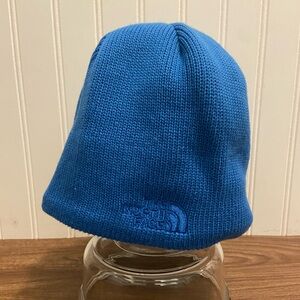 The North Face Knit Beanie Blue Youth One Size Warm